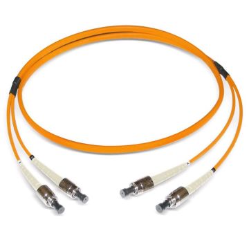 Glasvezel Patchkabel, OM2, DX, ST/pc-ST/pc, LSZH, Oranje, 2m, Oval