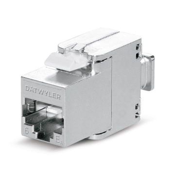 Keystone Cat6, Shielded, KS-TS slimline 1/8 STP RJ45, Toolless, Metaal