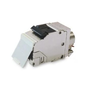 Keystone Cat8, Shielded, KS-T8 1/8 STP RJ45, Class I,  Toolles, Metaal