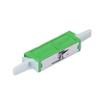 Koppelstuk OS2, R&M E2000/APC8, 0.1 dB, Groen, incl. M2 schroef