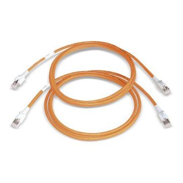 Meetsnoeren set RJ45, Cat6A/7 (IEC), 500MHz, oranje, 2m