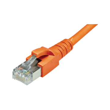 Patchkabel S/FTP Cat6A/7, flex, LSOH, oranje, 8m