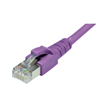 Patchkabel S/FTP Cat6A/7, flex, LSOH, violet, 2m