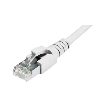 Patchkabel S/FTP Cat6A/7, flex, LSOH, wit, 0.5m