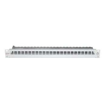 Patchpaneel MGK 24v, leeg, grijs, RAL7035 t.b.v. GG45 modules