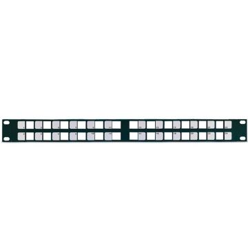 Patchpaneel Split-KS 24 voudig, leeg tbv KS-T(Angled) keystones, RAL9005