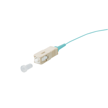 Pigtail OM3, SC/PC, 2m, Turkoois