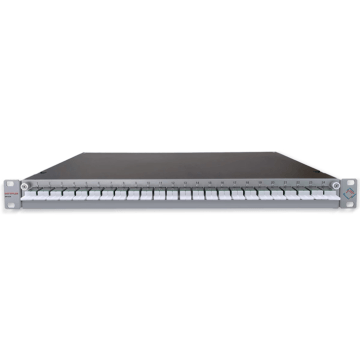 Prefab Lade, OV-S, 24xE2000/APC-D, 48 Pigtails, OS2, RAL7035, Front verticaal, Incl.ANT