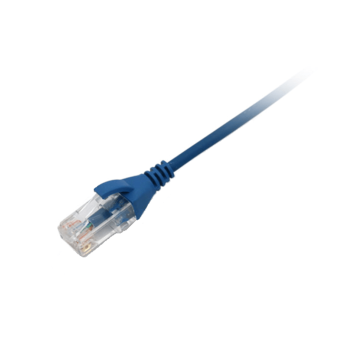 Slim Line Patchkabel, U/UTP Cat6/E, flex, LSOH, blauw, 3m