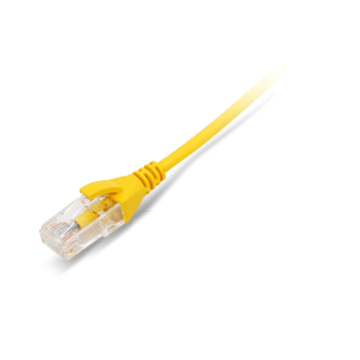Slim Line Patchkabel, U/UTP Cat6/E, flex, LSOH, geel, 1m