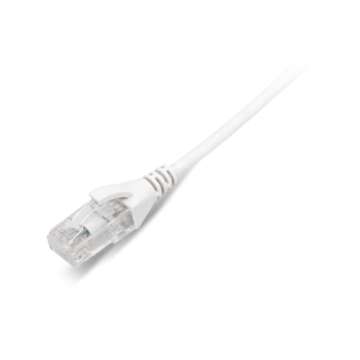 Slim Line Patchkabel, U/UTP Cat6/E, flex, LSOH, wit, 0.5m