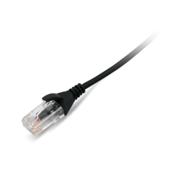 Slim Line Patchkabel, U/UTP Cat6/E, flex, LSOH, zwart, 1.5m