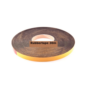 Glasvezel, Foam tape, 15x1mm, zwart, rol 30m
