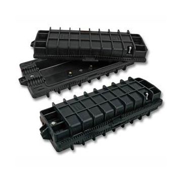 Glasvezel, Lasmof IP68, in/uit kabel 4x10-25mm, max 48v, 3M, L39.9xB17.5xH10.7mm, zwart