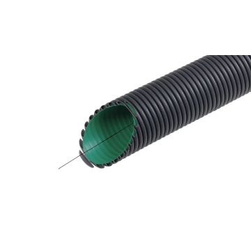 Kabuflex R plus 450, Mantelbuis, Buiten 50mm Binnen 40mm, Zwart/Groen, Koppelmof en trek