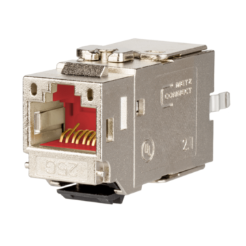25Gig Keystone, 180 graden, Shielded RJ45