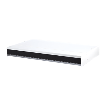 Behuizing voor 19inch panelen, 1HE, leeg, wit