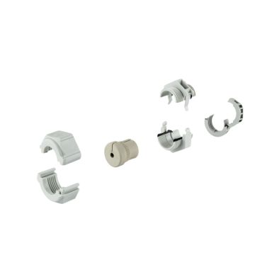 Wartel deelbare M20, klembereik 4 tot 5mm, grijs