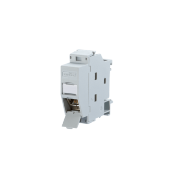 DIN-Rail REGplus IP20 adapter incl. E-DAT RJ45 koppel module, 90°
