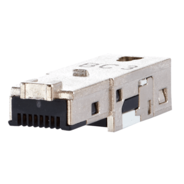 E-Dat Field Plug, RJ45 Cat6/EA, tbv Industrieel IP67-behuizingen V1,V4,V5 en V14