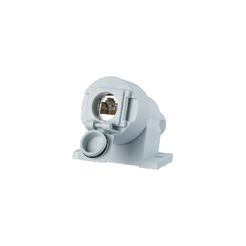 E-DAT Industrie, Opbouw Flensbehuizing IP67 LG V6, grijs, incl. Cat6A E-DAT module, Toolles