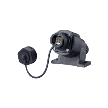 E-DAT Industriele IP67 V1, opbouw muuraansluiting, incl. RJ45 keystone Cat.6a, T568A