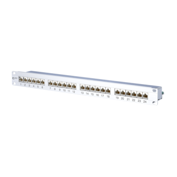 E-DAT, 24v, Patchpaneel, LSA, Cat6a, Class/Ea, 1HE, Aluminium