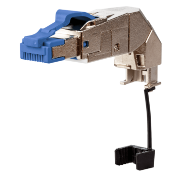Field Plug Pro, RJ45, 40Gig Shielded, 360graden, 2000Mhz, blauw
