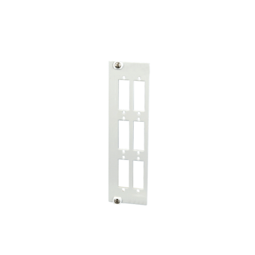 FO DIN-Rail Box, REGpro frontplaatje, 6xSCD/6xLCQ, leeg