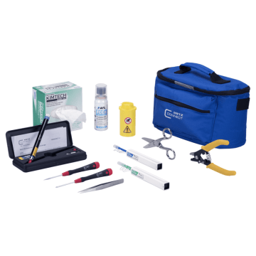 Glasvezel Toolkit met inhoud, reiniging, lichtpen, stiptool enz.
