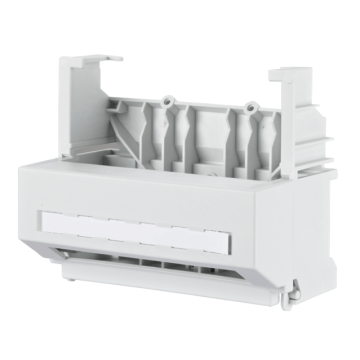 Industriele DIN-Rail adapter, 6 poort FO, RAL7035