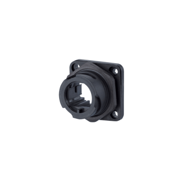 Industriele IP67 V1, inbouwflens met bajonet vergrendeling, leeg, excl. female stekker