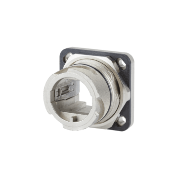 Industriele IP67 V1, inbouwflens metaal, leeg, excl. female stekker
