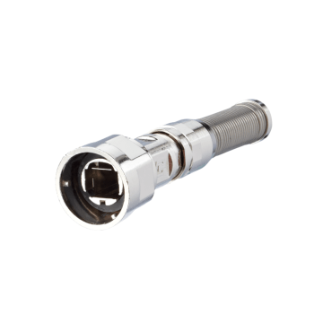 Industriele IP67 V1, plug behuizing metaal met buigbescherming, leeg, excl. male stekker