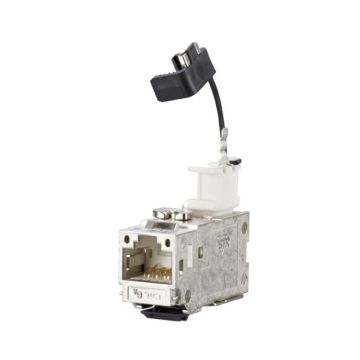 Keystone, Cat6A, 90 graden, Shielded RJ45, metaal