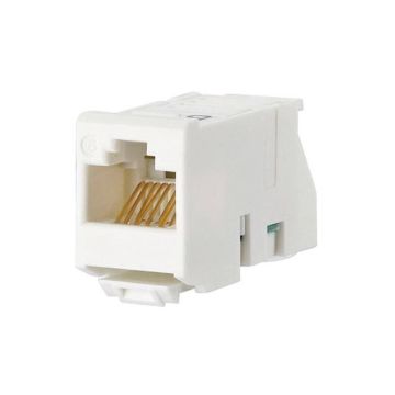 Module Cat6, UTP RJ45, T568B, wit, 12-pack