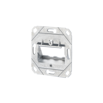 Module fit draagraam 2v leeg, metaal, excl. Afdekraam, centraalplaat enz.