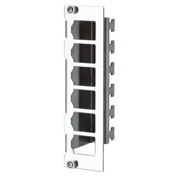 Module Moduledrager 6P, 3HE, Edelstaal