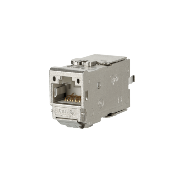 Module, Cat6A, 180 graden, Shielded RJ45, metaal