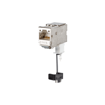 Module, Cat6A, 270 graden, Shielded RJ45, metaal
