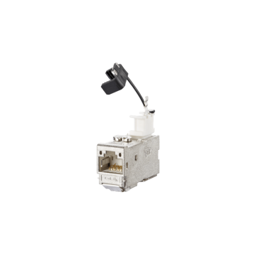 Module, Cat6A, 90 graden, Shielded RJ45, metaal