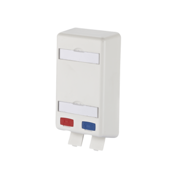 Opbouwdoos, leeg 2v tbv module, Wit(Ral9010)