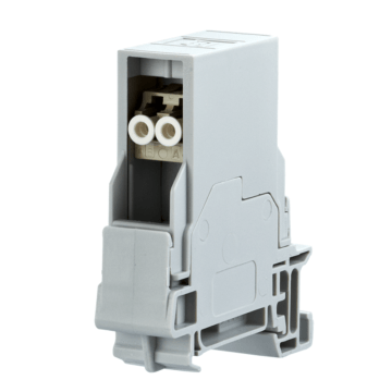 OpDAT Industriele DIN-Rail adapter, TS35 incl. LC-D MM FO adapter, RAL7035
