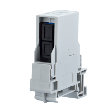 OpDAT Industriele DIN-Rail adapter, TS35 incl. SC-D SM FO adapter, RAL7035