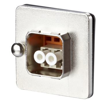 OpDAT Industriele IP67 V14, centrale schroef, flens metaal, LC-D MM, leeg excl. female stekker