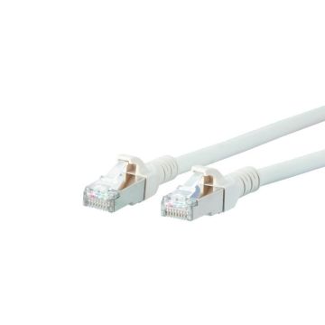 Patchkabel, S/FTP Cat6A, flex, LSOH, wit, 1.5m