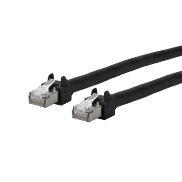 Patchkabel, S/UTP Cat5e, 6kV Flex500, PUR Outdoor, zwart, 5m