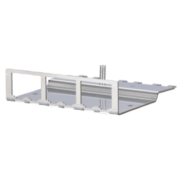 Metz,Module, 6 poort, 1RU, leeg, metaal
