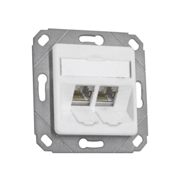 MS/MU, 2v UPK Faceplate 50x50 (leeg), Ral9010
