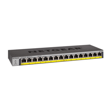 Switch 16x 10/100/1000 (16xPoE+), Unmanaged, 183W, desktop/rack
